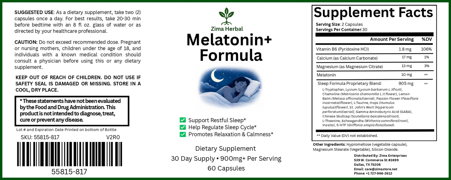 Melatonin Formula