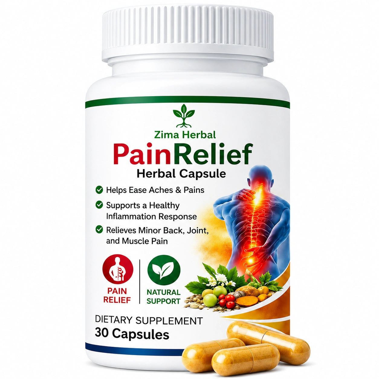 PainRelief Herbal Capsule Code-1644