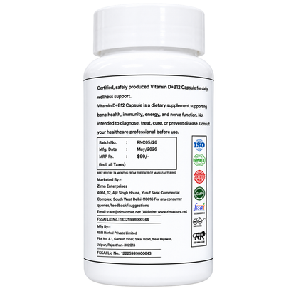 Vitamin D+B12 Capsule Code-1603