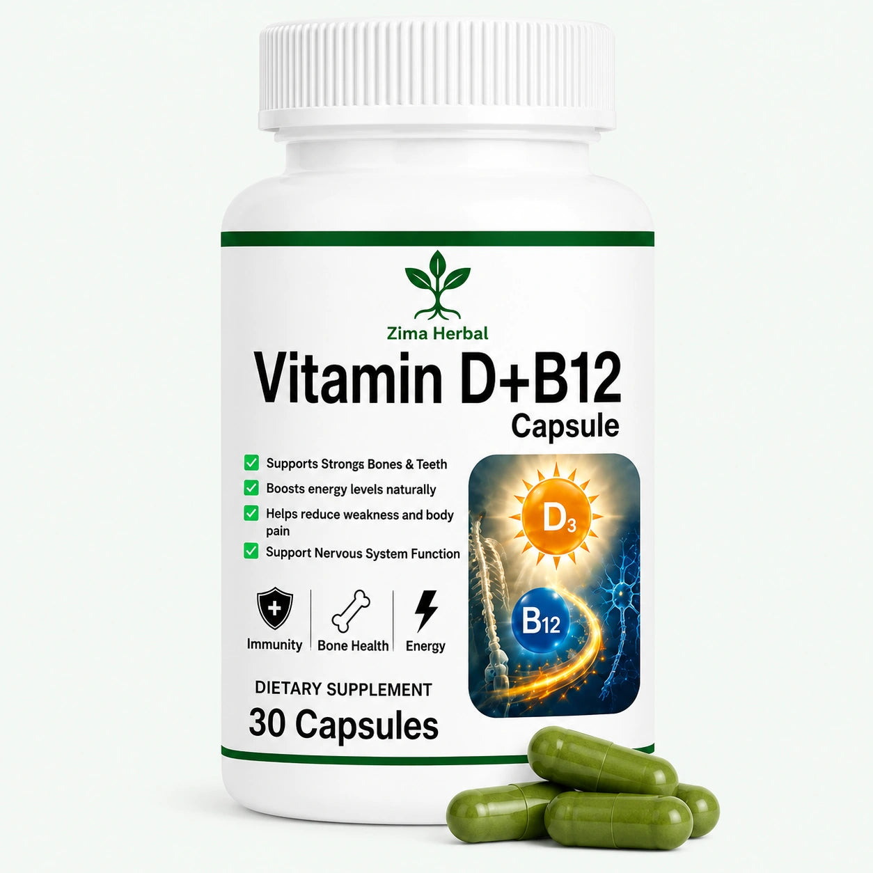 Vitamin D+B12 Capsule Code-1603