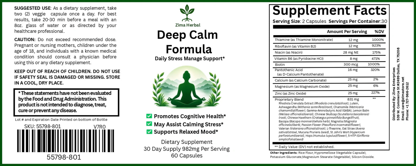 Deep Calm Formula