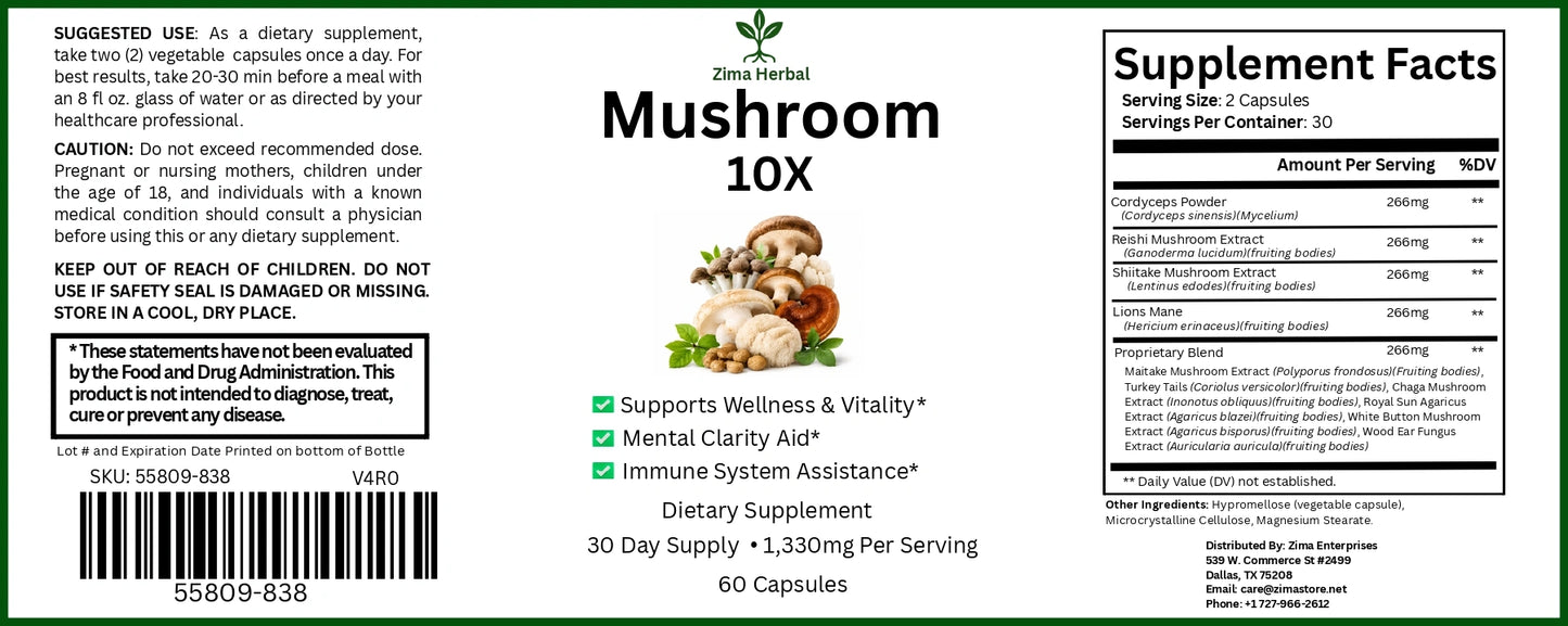 Mushroom 10X