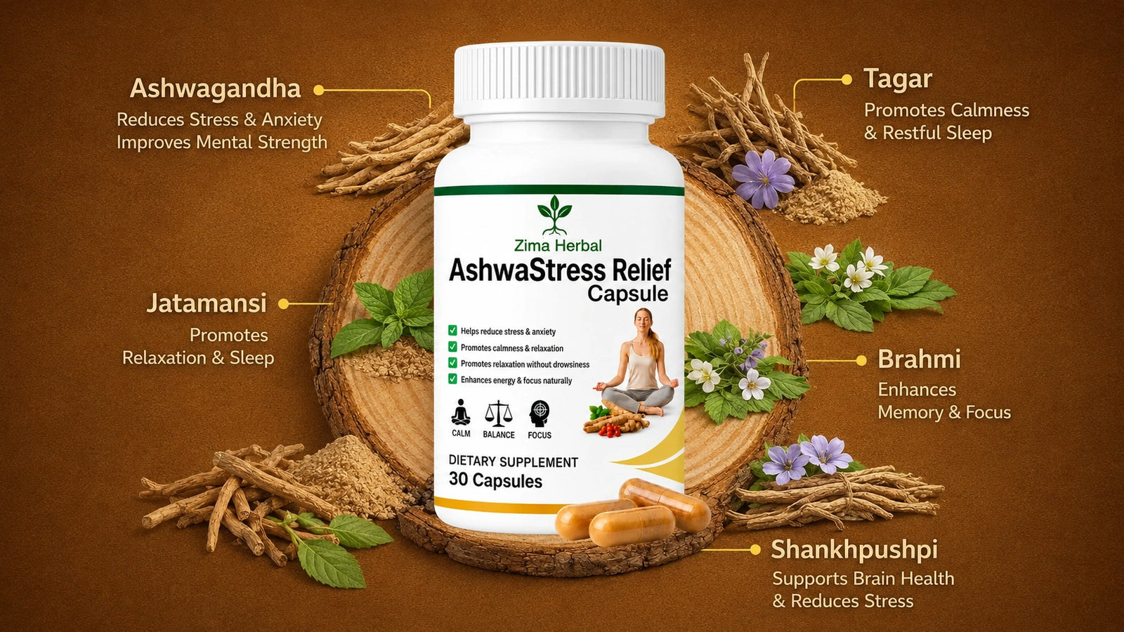 AshwaStress Relief Capsule Code-1602
