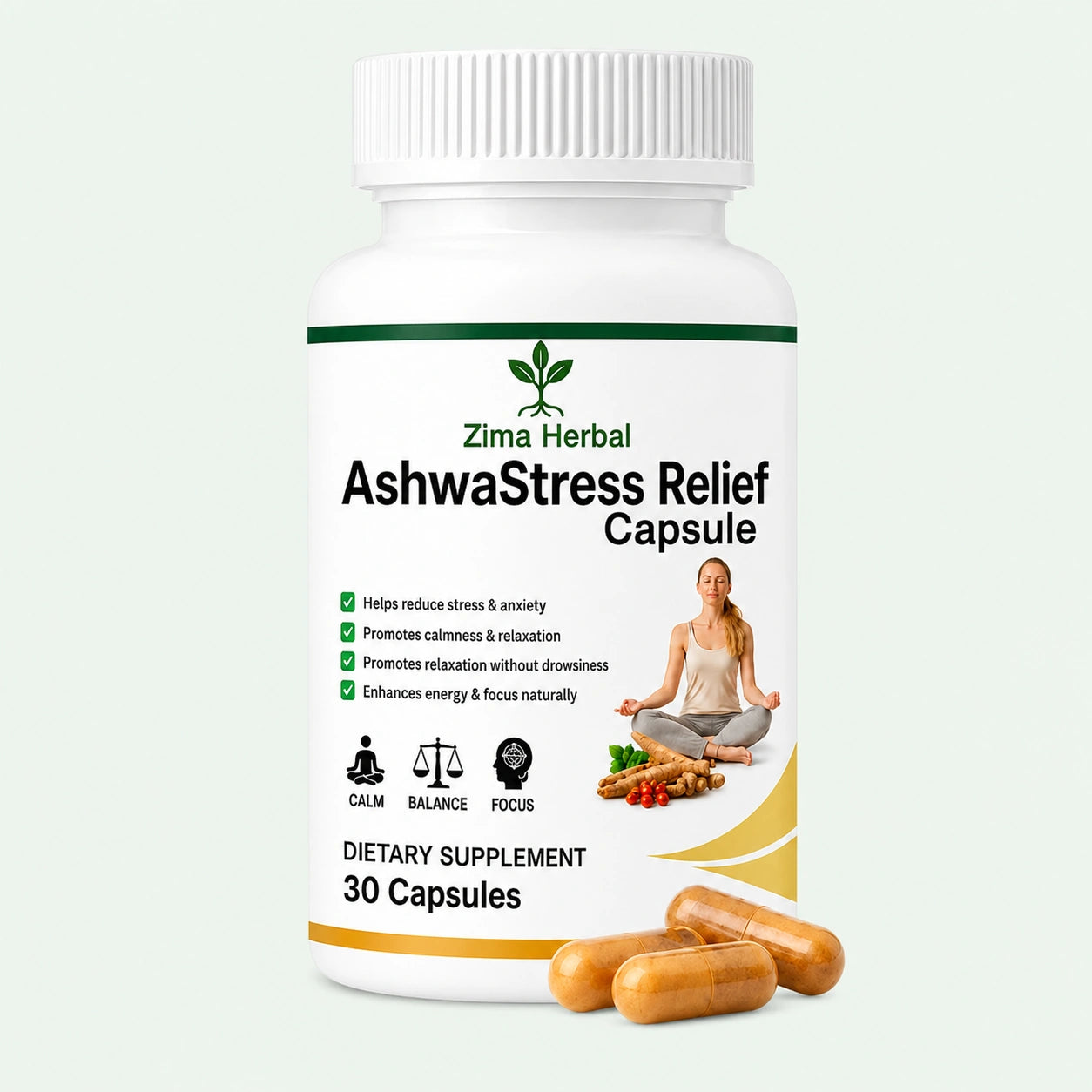 AshwaStress Relief Capsule Code-1602