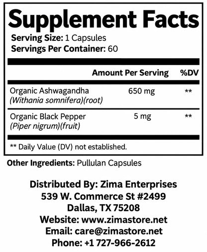 Ashwagandha With Black Pepper