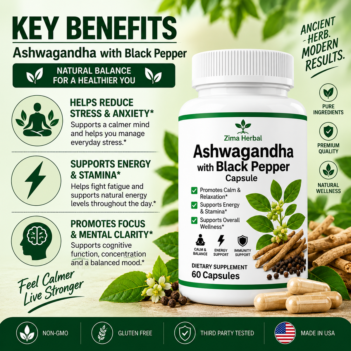 Ashwagandha With Black Pepper