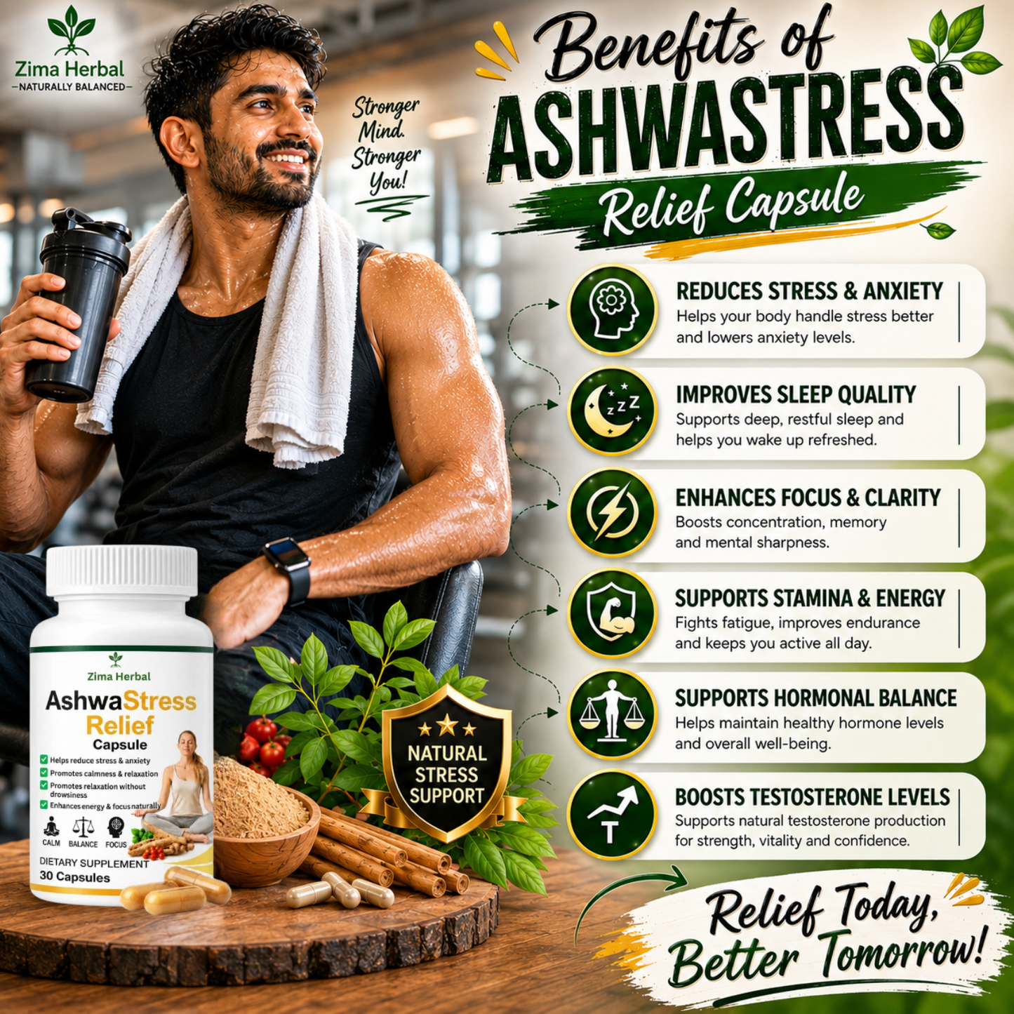 AshwaStress Relief Capsule Code-1602