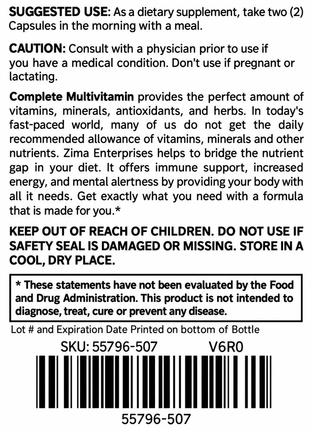 Complete Multivitamin