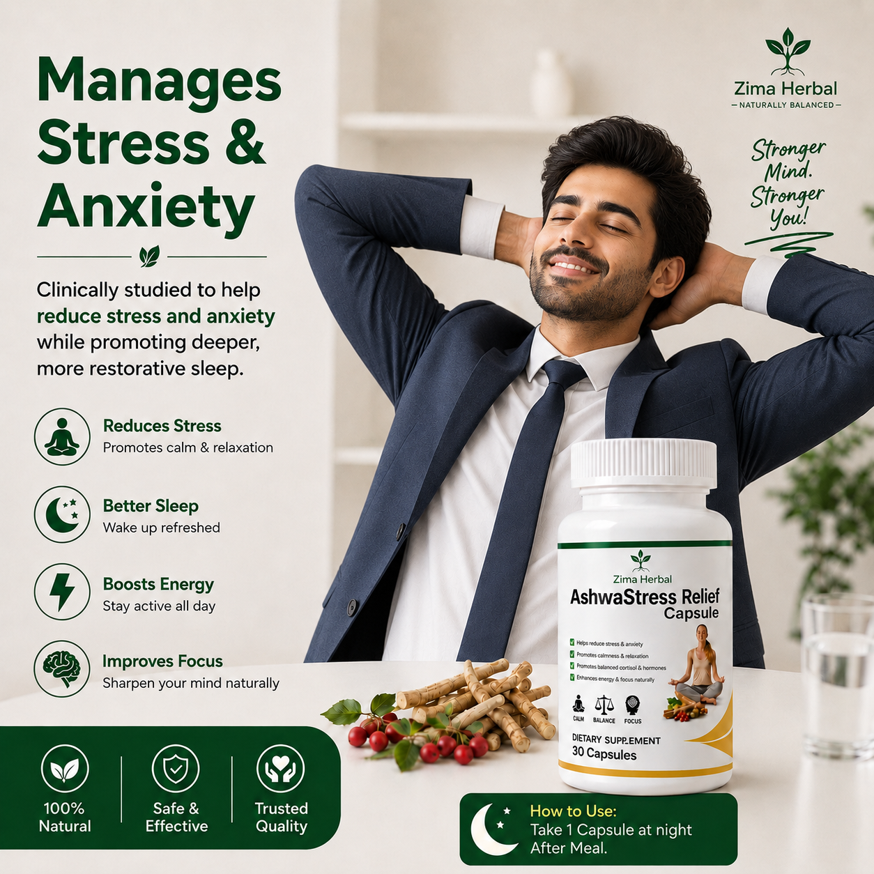 AshwaStress Relief Capsule Code-1602