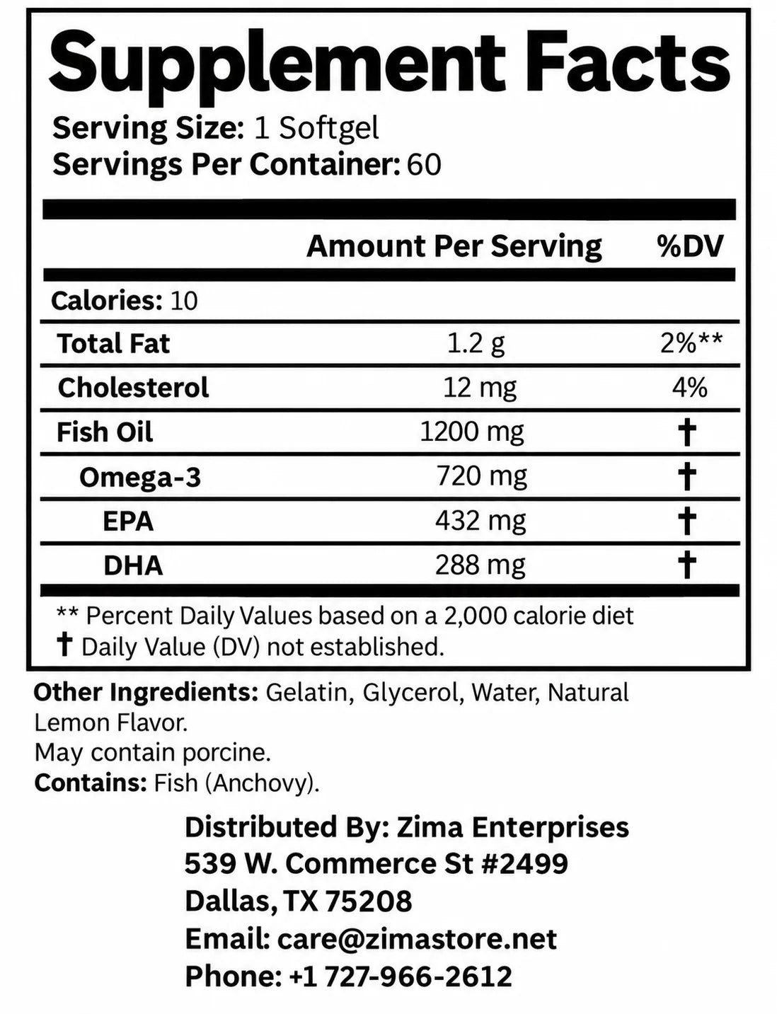 Omega 3 Fish Oil